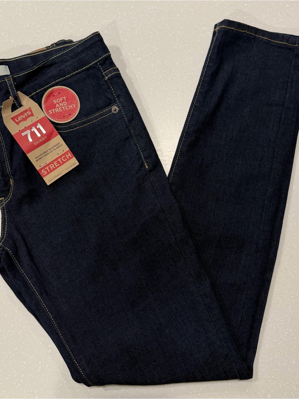 Levi's Skinny Jeans in Dark Blue Denim